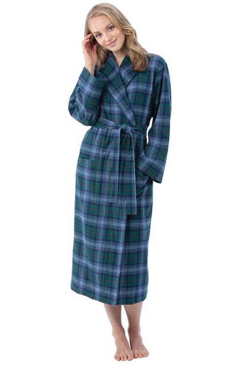 Long Flannel Robe In Womens Pajamas Onesies And Robes Pajamas For