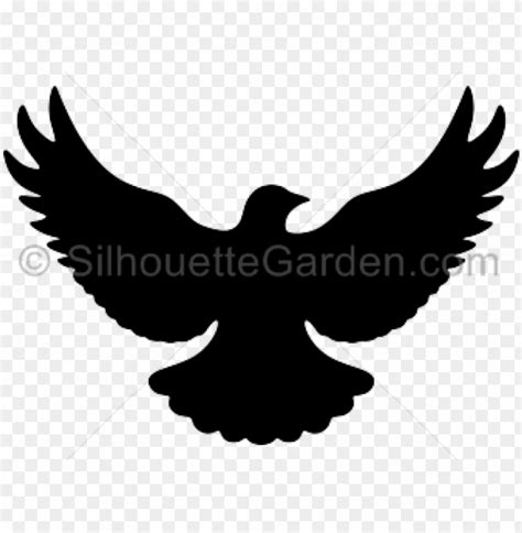 Dove Clipart Silhouette Flying Dove Silhouette PNG Image With