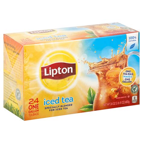 Lipton Gallon Sized Black Unsweetened Iced Tea Bags Shop Tea At H E B