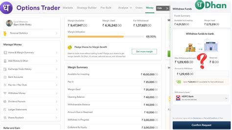 How To Withdraw Money From Options Trader Web Dhan Options Trader