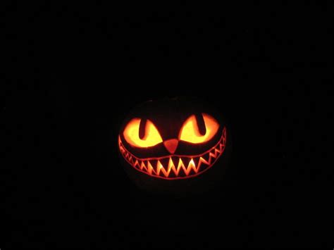 Cheshire Pumpkin Cat Pumpkin Carving Scary Pumpkin