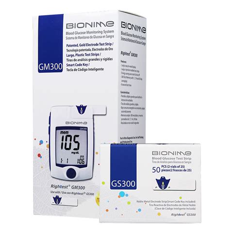 Warns when using the strip, not suitable for your region test, or strip error current date under time mode or testing date under memory mode indicates if the environmental temperature is exceeded during testing indicates the time in 12h format. Bionime Rightest GS300 Blood Glucose Test Strips w/ Meter ...