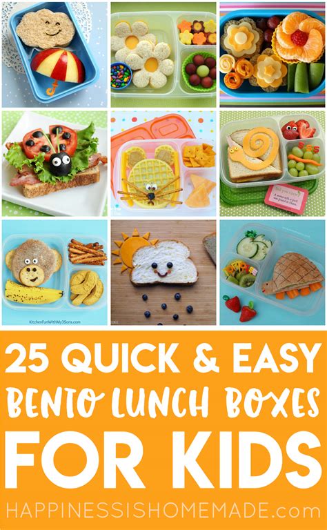 25 School Lunch Ideas For Kids Happiness Is Homemade
