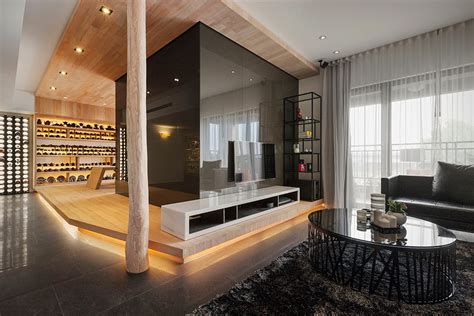 Modern Stylish Open Space Apartment In Taipei Shockblast