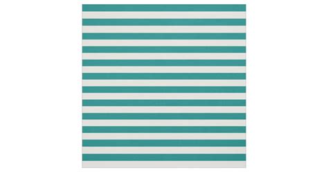 Teal And White Striped Fabric Zazzle