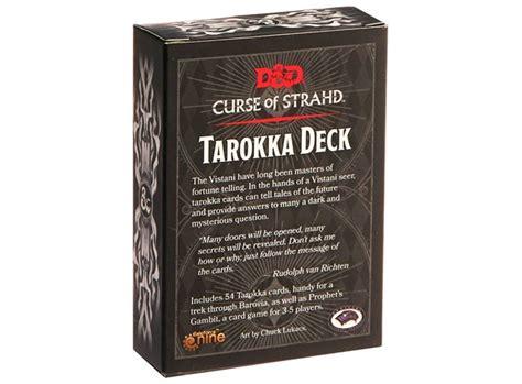 Dandd Cards Curse Of Strahd Tarokka Deck Dungeons And Dragons 54 Kort