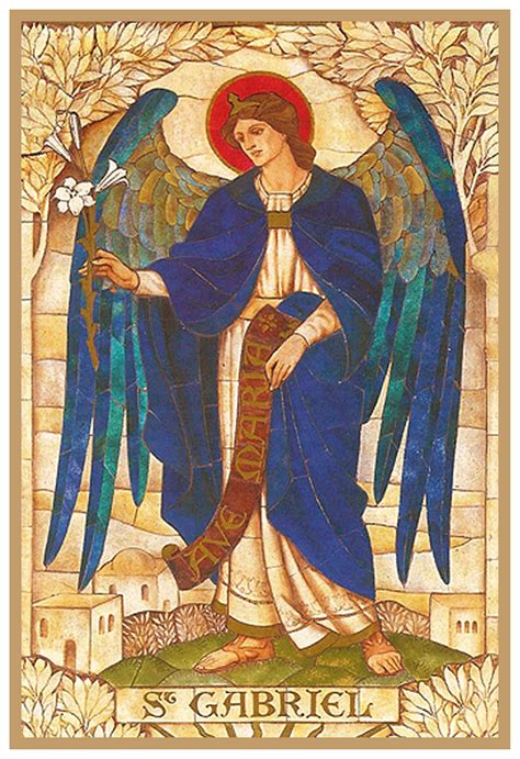 An Angel With Blue Wings Holding A Cross