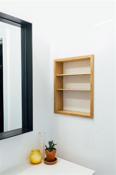 I wanted one that would match my other bathroom cabinets, and i wanted it recessed into the wall. DIY Modern Medicine Cabinet Makeover in 2020 | Shelves, In ...