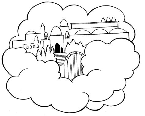 Heaven Coloring Pages Heaven Colouring Pages Page 2 Sunday School