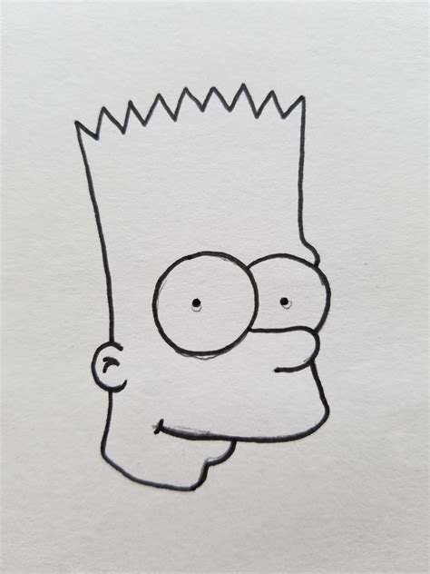Quick And Easy Guide To Drawing Bootleg Bart Simpson Feltmagnet