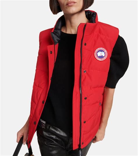 canada goose freestyle down vest in fortune red modesens