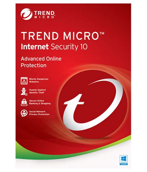 Trend Micro Internet Security 2016 1 1 Cd Buy Trend Micro