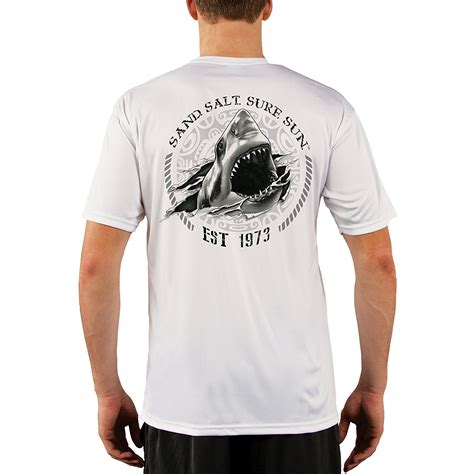 Jaws Mens Upf 50 Uvsun Protection Short Sleeve T Shirt Ebay