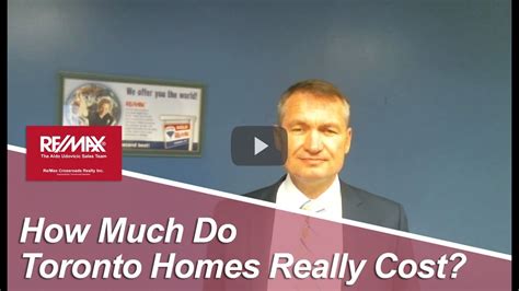Toronto Real Estate Agent The Real Cost Of A Toronto Home Youtube