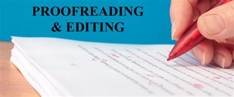 Proofreading Editing