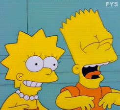 Lol Animated GIF The Simpsons Bart And Lisa Simpson Bart Simpson Art