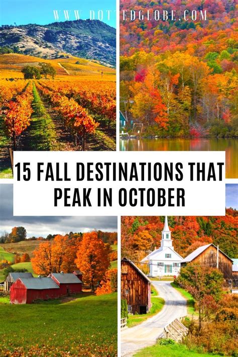 15 Best Places To See The Fall Foliage In October In 2020 October