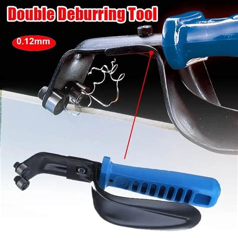 Handheld Portable Double Sheet Metal Deburring Tool With Guard 1 12mm