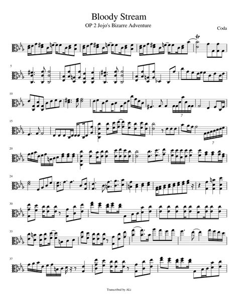 Bloody Stream Viola Solo Sheet Music For Viola Download Free In Pdf
