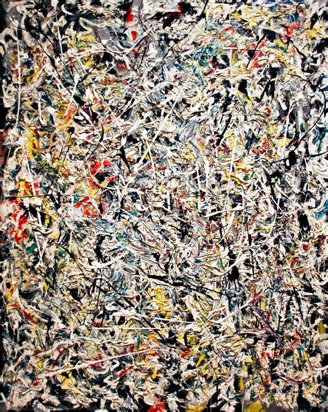 Reproduções De Belas Artes Luz Branca 1954 Por Jackson Pollock