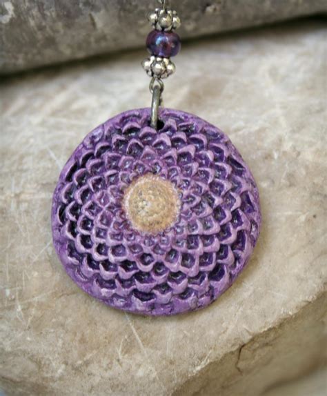 Check spelling or type a new query. Chrysanthemum Polymer Clay Pendant Necklace on Luulla