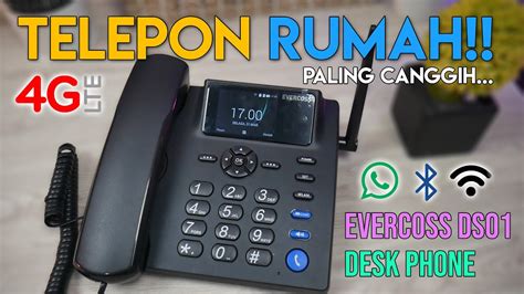Telepon Rumah Paling Canggih Evercoss Desk Phone Ds01 Youtube
