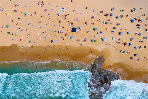 Newcastle Beach Aerial David Diehm Photography