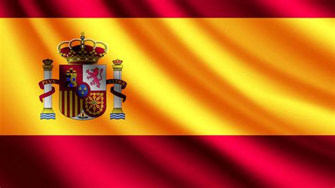 Die spanische flagge ist eine vertikale trikolore und zeigt in der mitte das nationale emblem. Spain Flag - We Need Fun