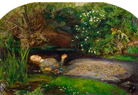 One Of The Famous Painting Of Ophelia Drowning In Hamlet Act Iv Scene Vii By British Ar