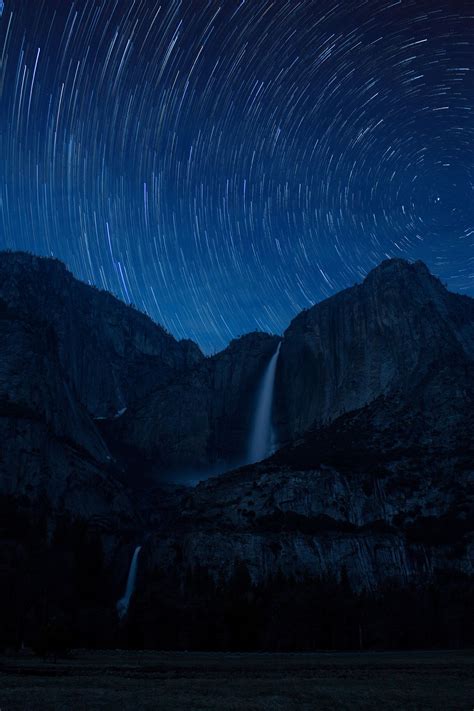 Star Trails Over Yosemite Falls For More Photos Like This Please