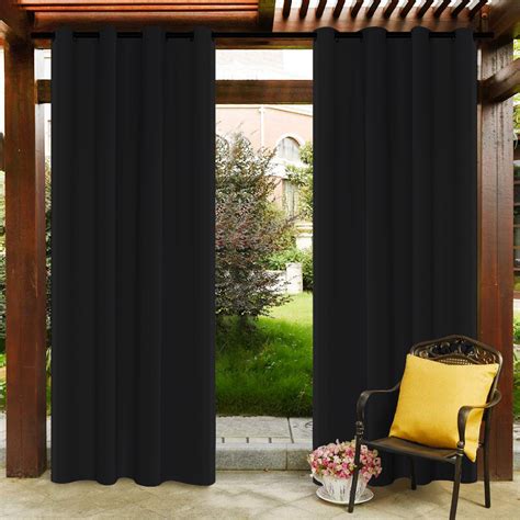 54x96 Thermal Insulated Outdoor Curtain Panel Waterproof Window Patio