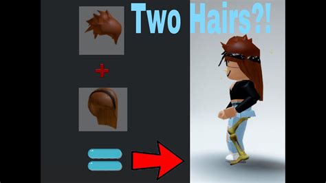 How To Put On Two Hairs In Roblox Mobile
