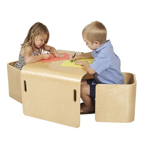 Add to favorites quick view more colors montessori table kids, wooden table or toddler chair, step stool cube chair set childrens chair childrens table weaning chair. Wood Tables and wooden chair at Daycare Furniture Direct ...