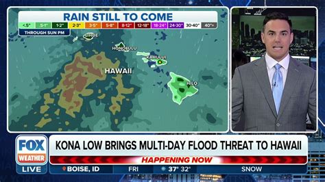 Hawaii Under Flash Flood Watch As Kona Low Brings Flooding Rain