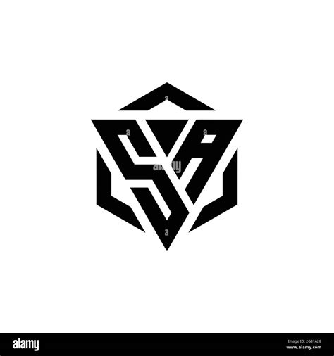 Sa Logo Monogram With Triangle And Hexagon Modern Design Template