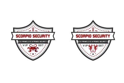 Elegant Playful Security Guard Logo Design For Vip007 Scorpio