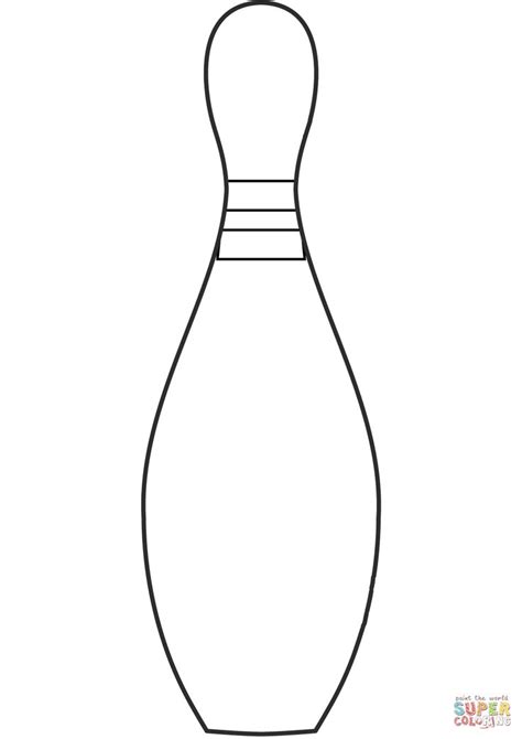 Bowling Pin Coloring Pages