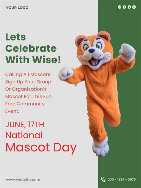 Free Ai National Mascot Day Poster Maker Create Ai Generated National