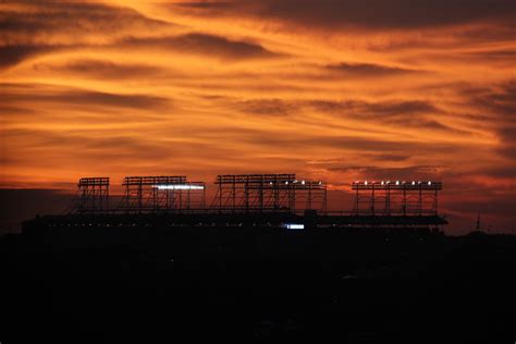 Wrigley Field Sunset Mcgeez Flickr