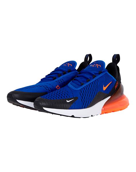 Mens Blue And Orange Nike Air Max 270 Life Style Sports