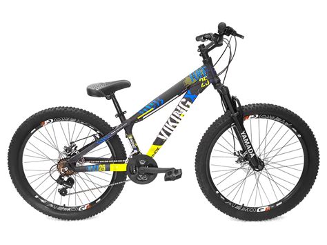 Bicicleta VikingX Tuff 30 Aro 26 Alumínio Shimano 21v Preto