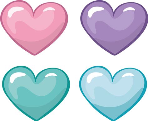 Pack Of Hearts Love Wall Sticker Tenstickers