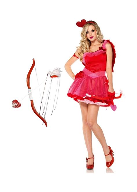 Cupid Women Costume And Bow And Arrow Set Holiday Costumes