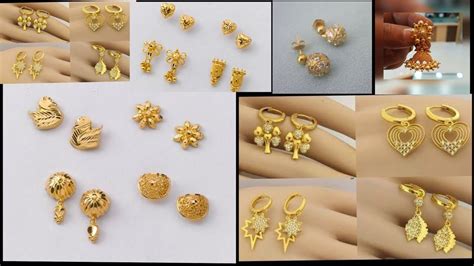 Top 50 1gram Gold Earrings Stylestone Earrings Designsscrew Back