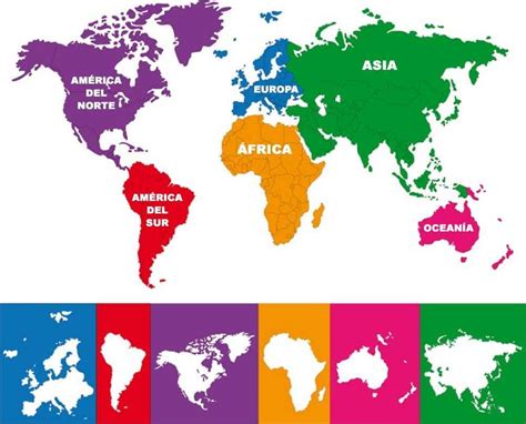 Continentes Del Mundo Mapa Interactivo Kulturaupice