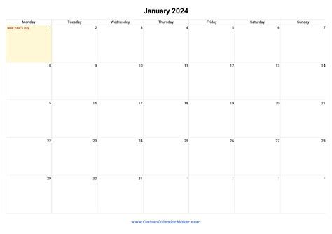 January 2024 Printable Calendar With Ireland Holidays