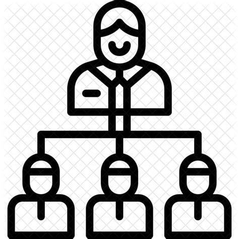 Organization Chart Icon Download In Line Style