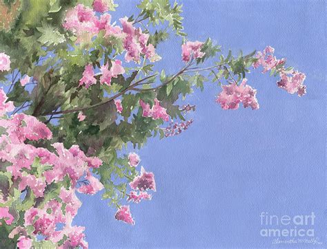 Pink Blooms Painting By Samantha Mcnally Fine Art America