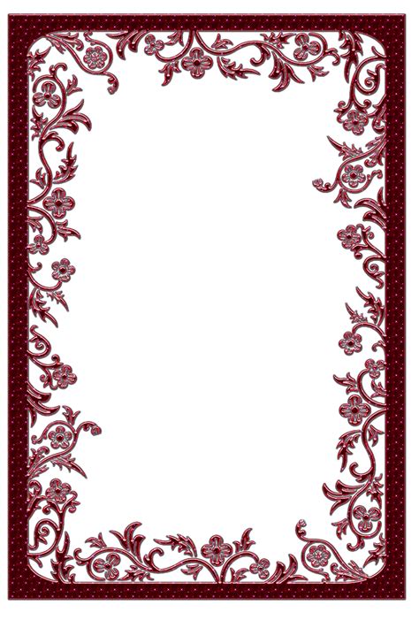 Large Red Transparent Frame Gallery Yopriceville High Quality