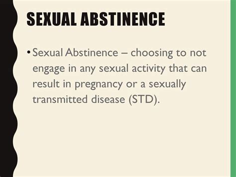 Unit 3 Abstinence Personal And Sexual Health Ppt Download